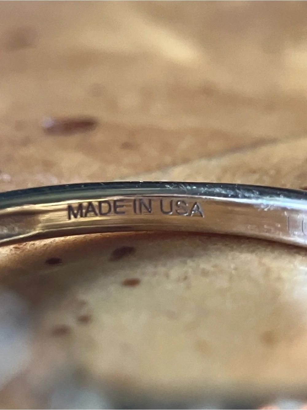 Golden Apatite Lab Grown Diamond Ring Size 7